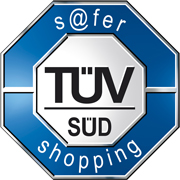 Gütesiegel s@fer shopping, Copyright TüV Süd GmbH