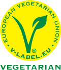 Label für Vegetarische Lebensmittel
